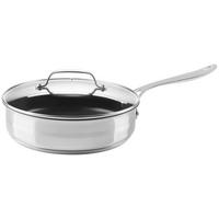SCHMORPFANNE 25 cm  - Chromfarben, Basics, Glas/Metall (25cm) - Tefal