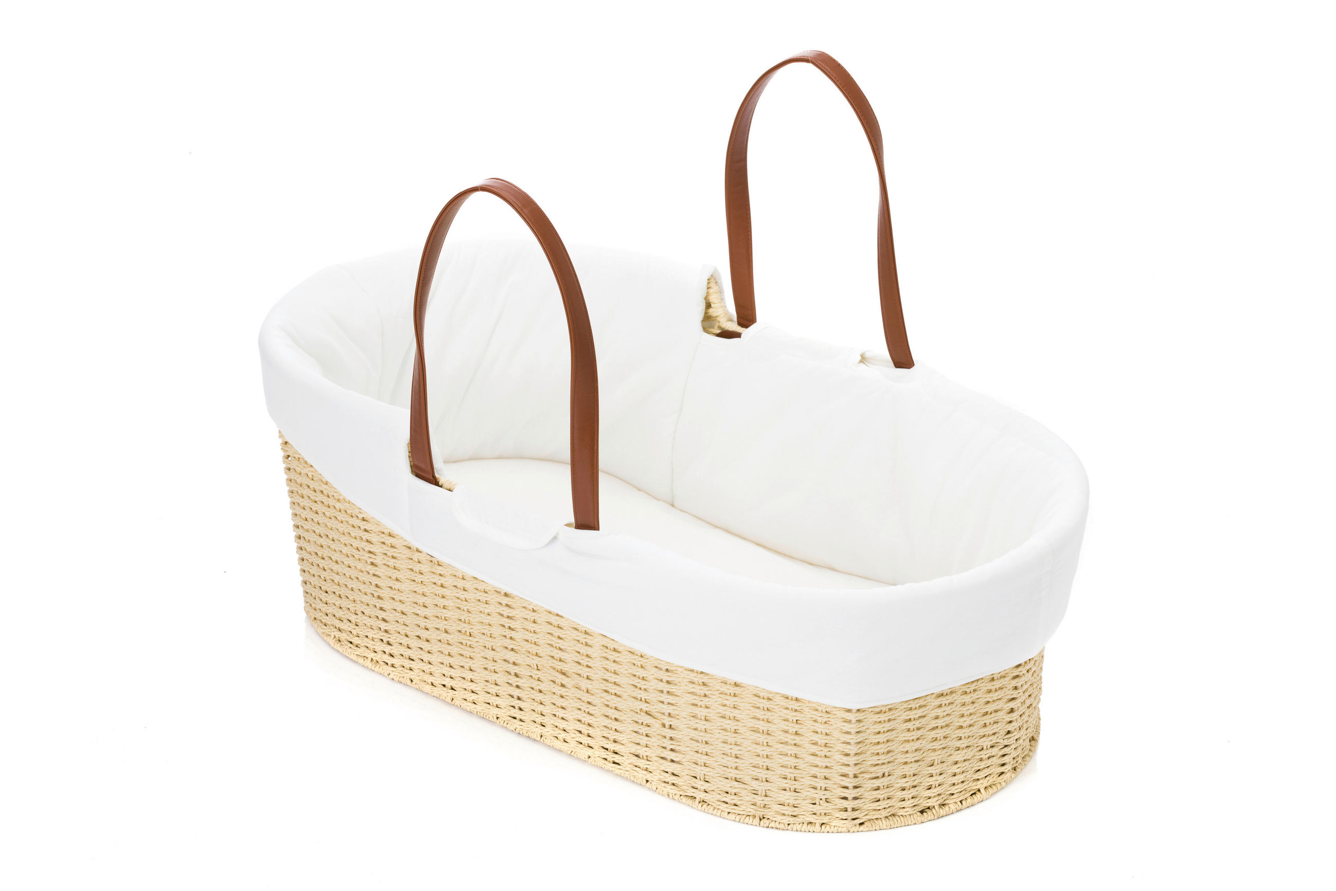 POJÍZDNÁ KOLÉBKA - bílá/přírodní barvy, Basics, textil/papír (88/30/48cm) - Fillikid