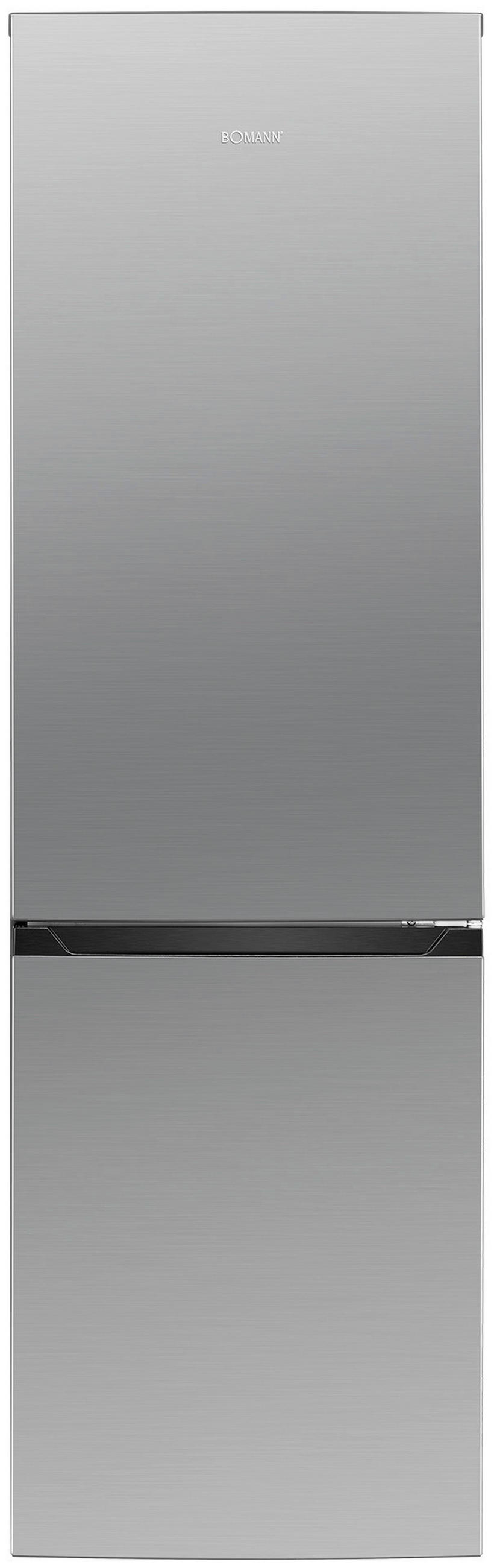 KÜHL-GEFRIER-KOMBINATION 54,5/181/61,6 cm KG 7370  - Edelstahlfarben, Trend, Kunststoff (54,5/181/61,6cm) - Bomann