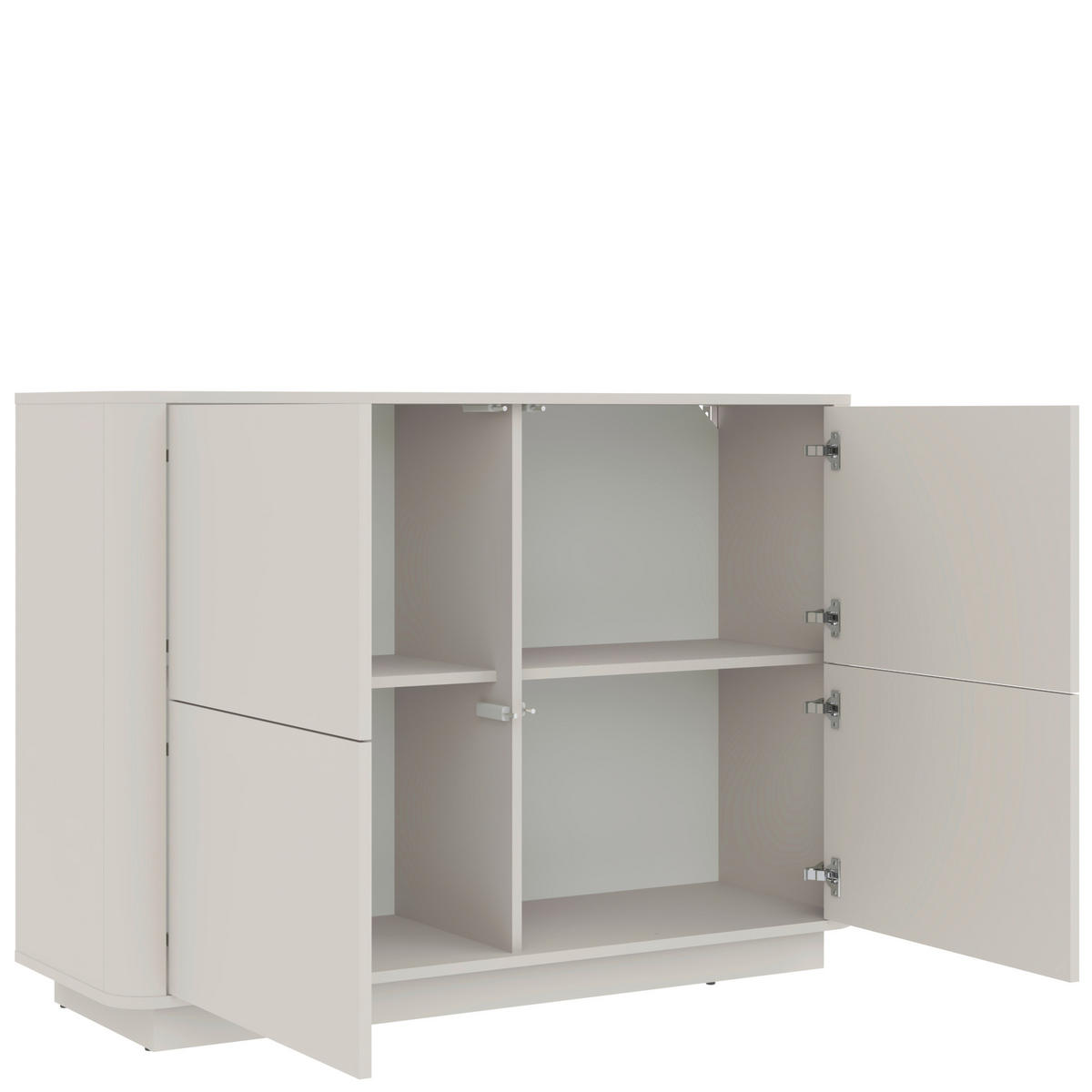KOMMODE Sand Minimal, 124,4/89,5/40 cm,  - Kaschmir, Design, Holzwerkstoff (124,4/89,5/40cm) - MID.YOU