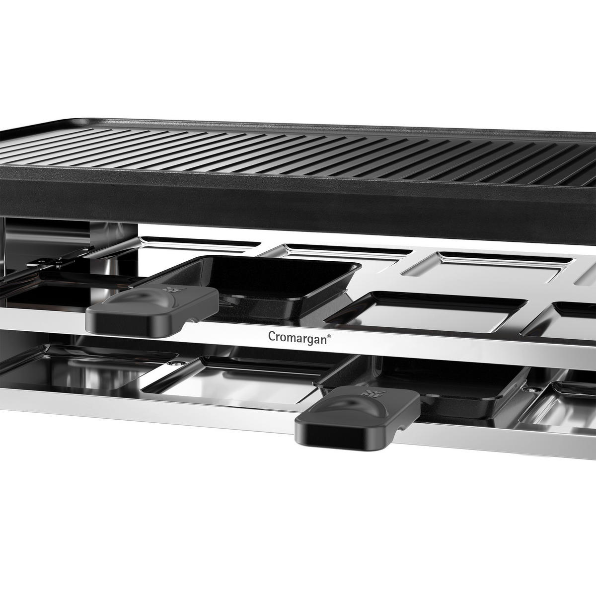 RACLETTE-GRILL WMF Lono  - Edelstahlfarben, Design, Metall (44/24/13,2cm) - WMF