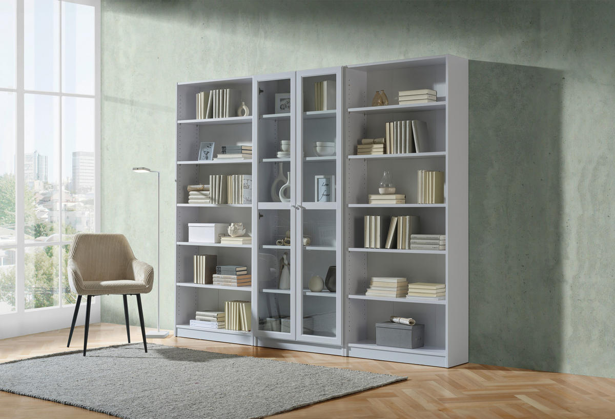 REGAL 80/199,2/28 cm bela  - bela, Konvencionalno, leseni material (80/199,2/28cm) - Carryhome