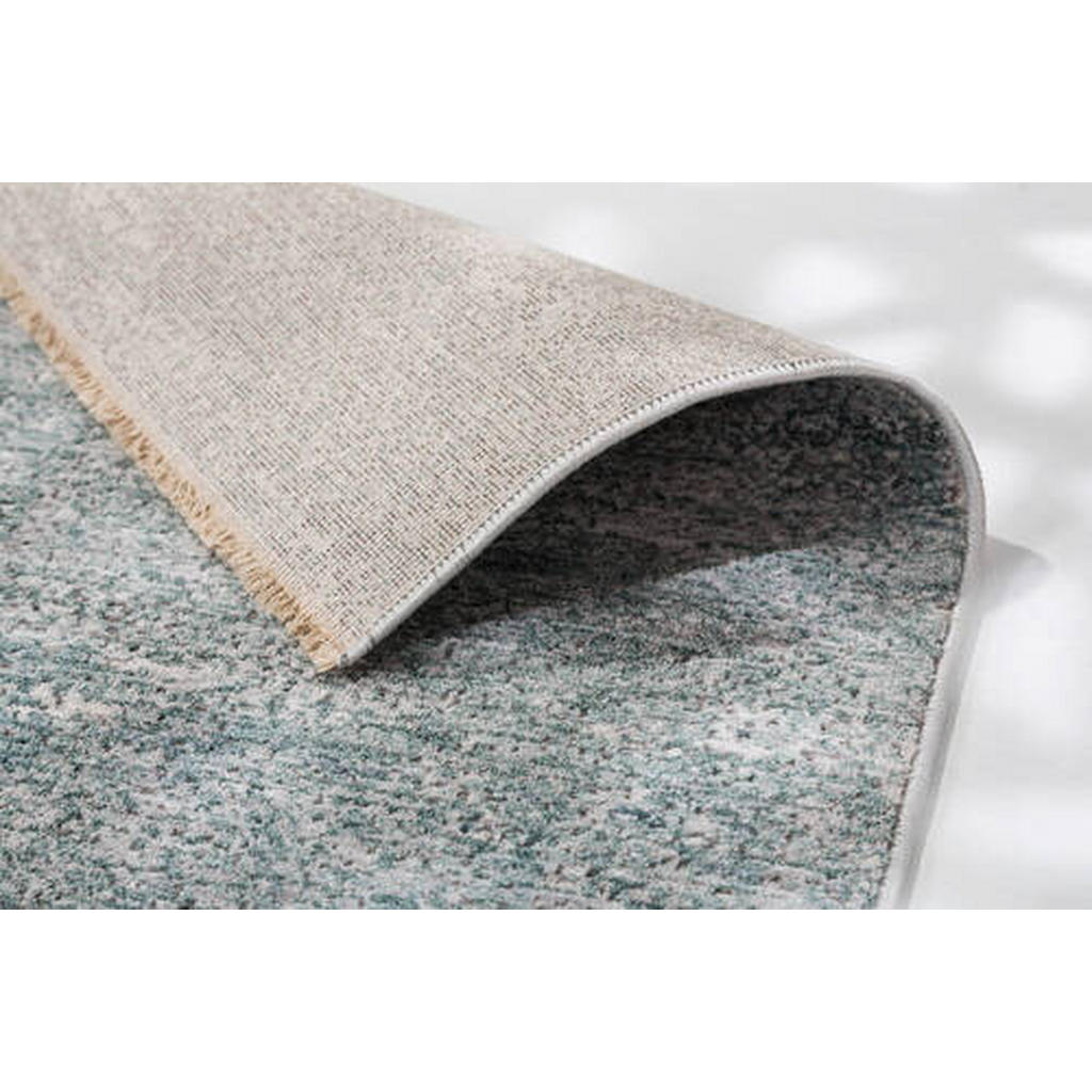 Thumbnail - Schöner Wohnen Webteppich Charme, Hellgrau, Textil, Uni, rechteckig, 80x150 cm, für Fußbodenheizung geeignet, in verschi...