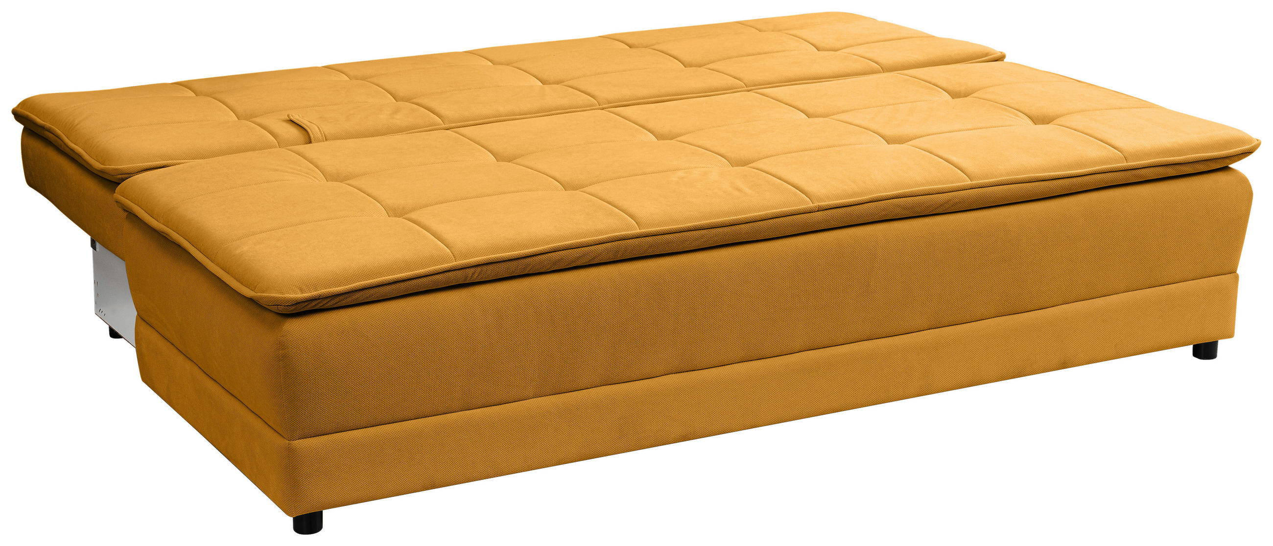 SCHLAFSOFA Webstoff Gelb  - Gelb/Schwarz, MODERN, Kunststoff/Textil (202/73-92/105cm) - MID.YOU