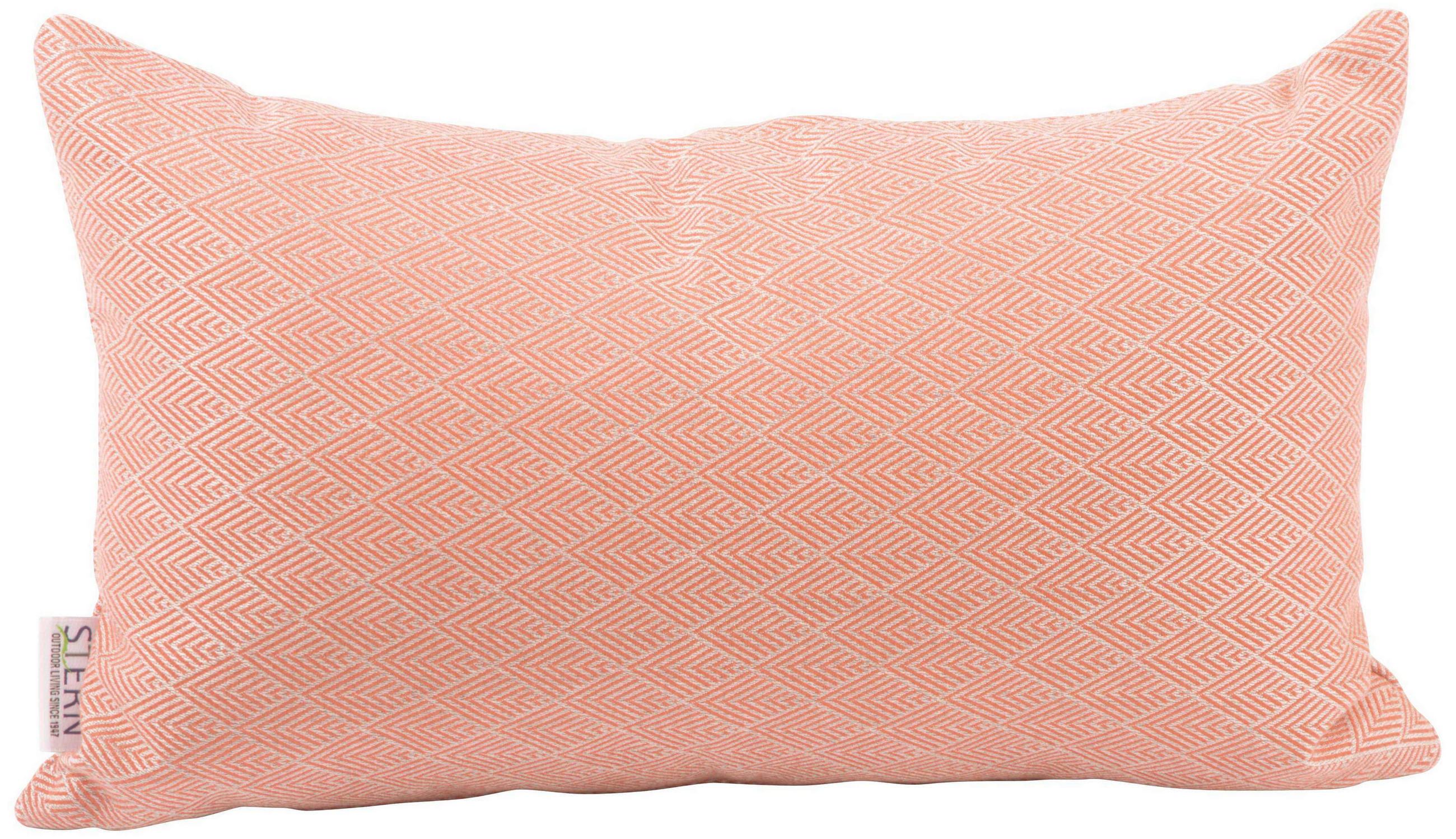 OUTDOOR-KISSEN Raute  - Koralle, Basics, Textil (35/55cm) - Stern