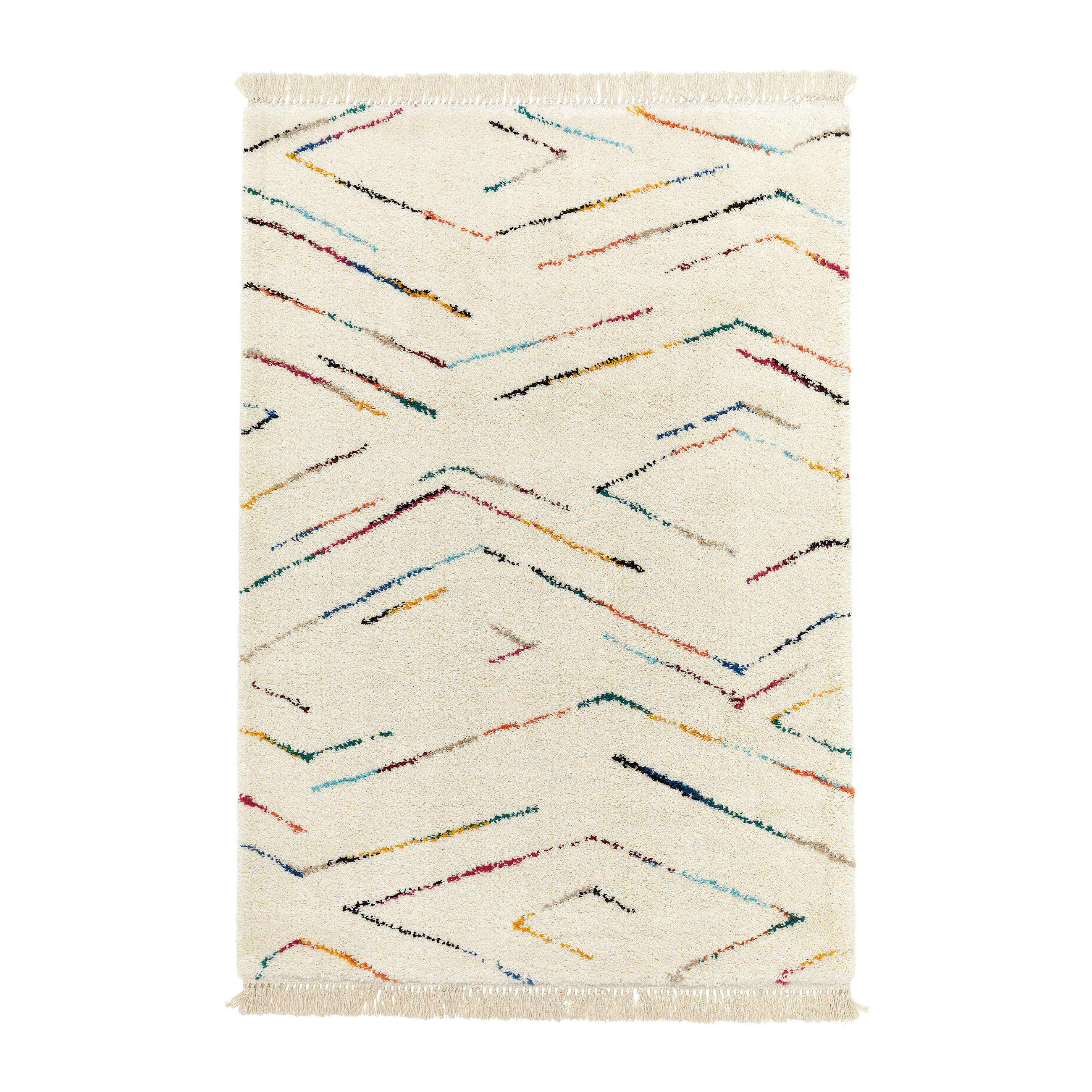 WEBTEPPICH 120/170 cm  - Beige/Multicolor, Design, Textil (120/170cm) - Novel