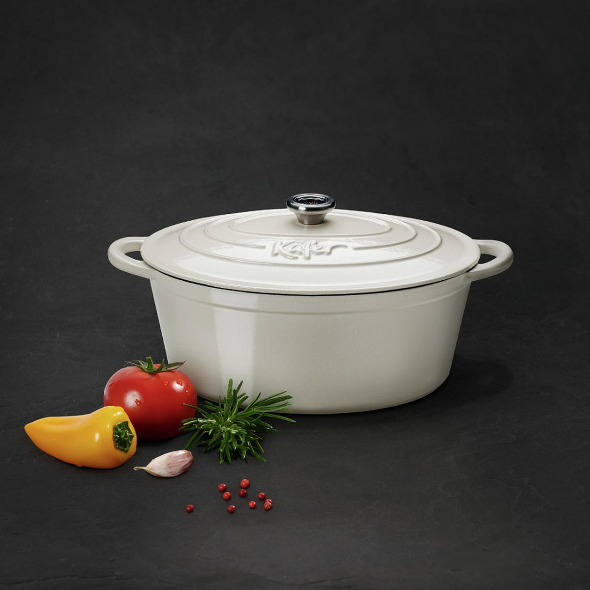 PECSENYESÜTŐ  - krémszínű, Basics, fém (6,7l) - Käfer