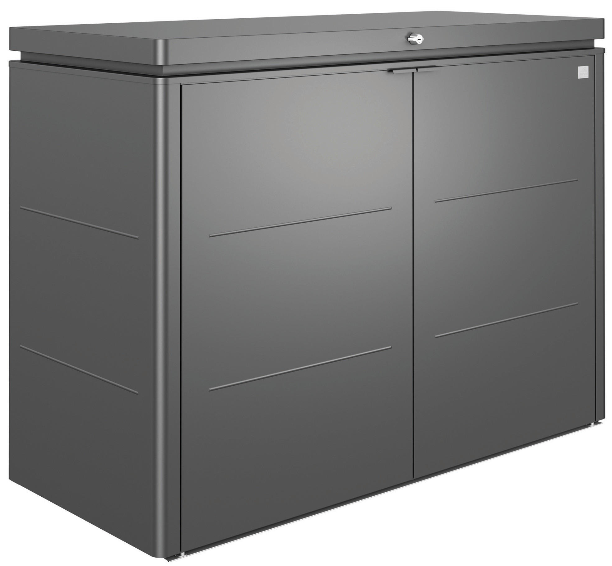 GARTENBOX  - Dunkelgrau, Design, Metall (160/118/70cm) - Biohort