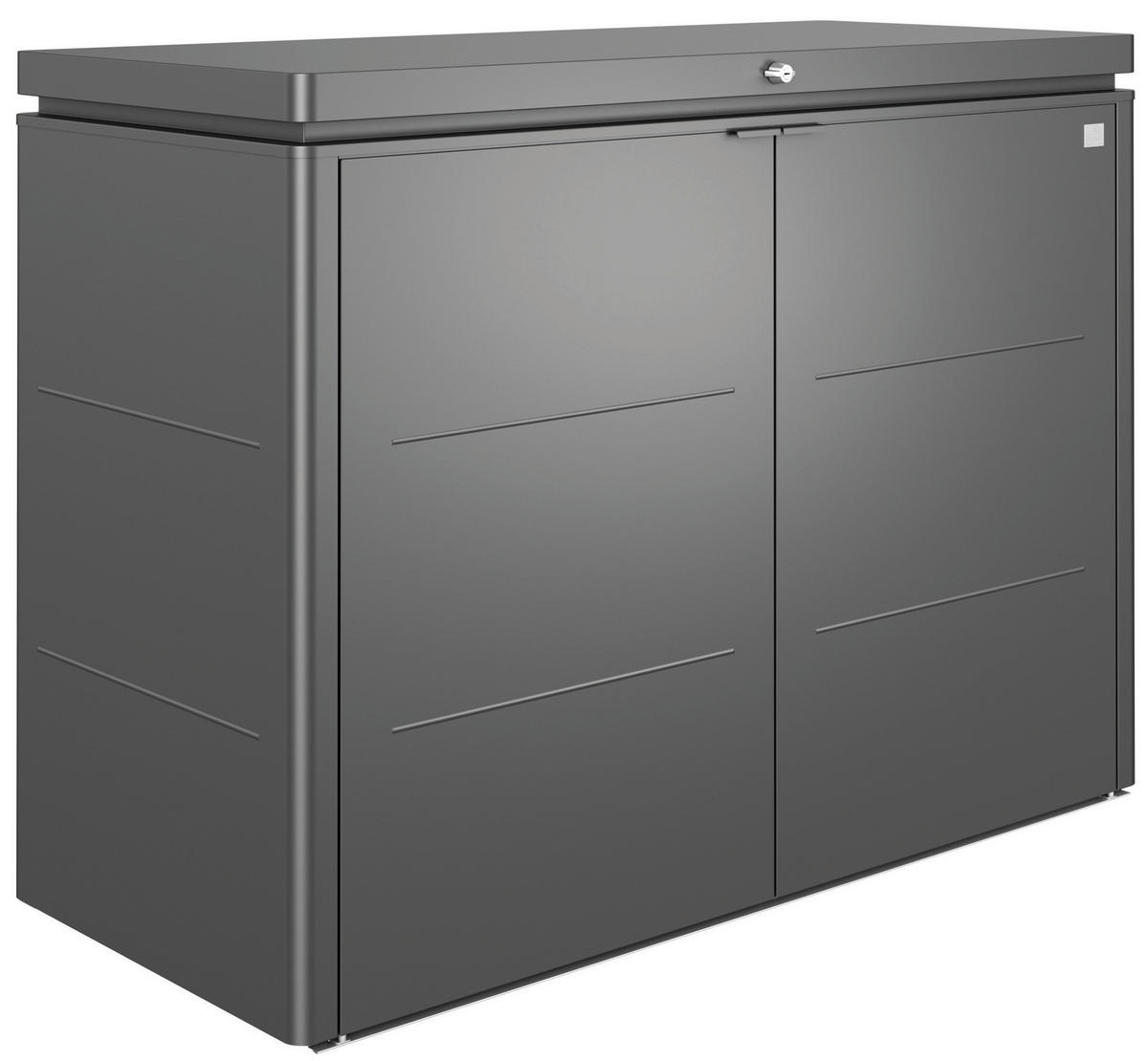 GARTENBOX  - Dunkelgrau, Design, Metall (160/118/70cm) - Biohort