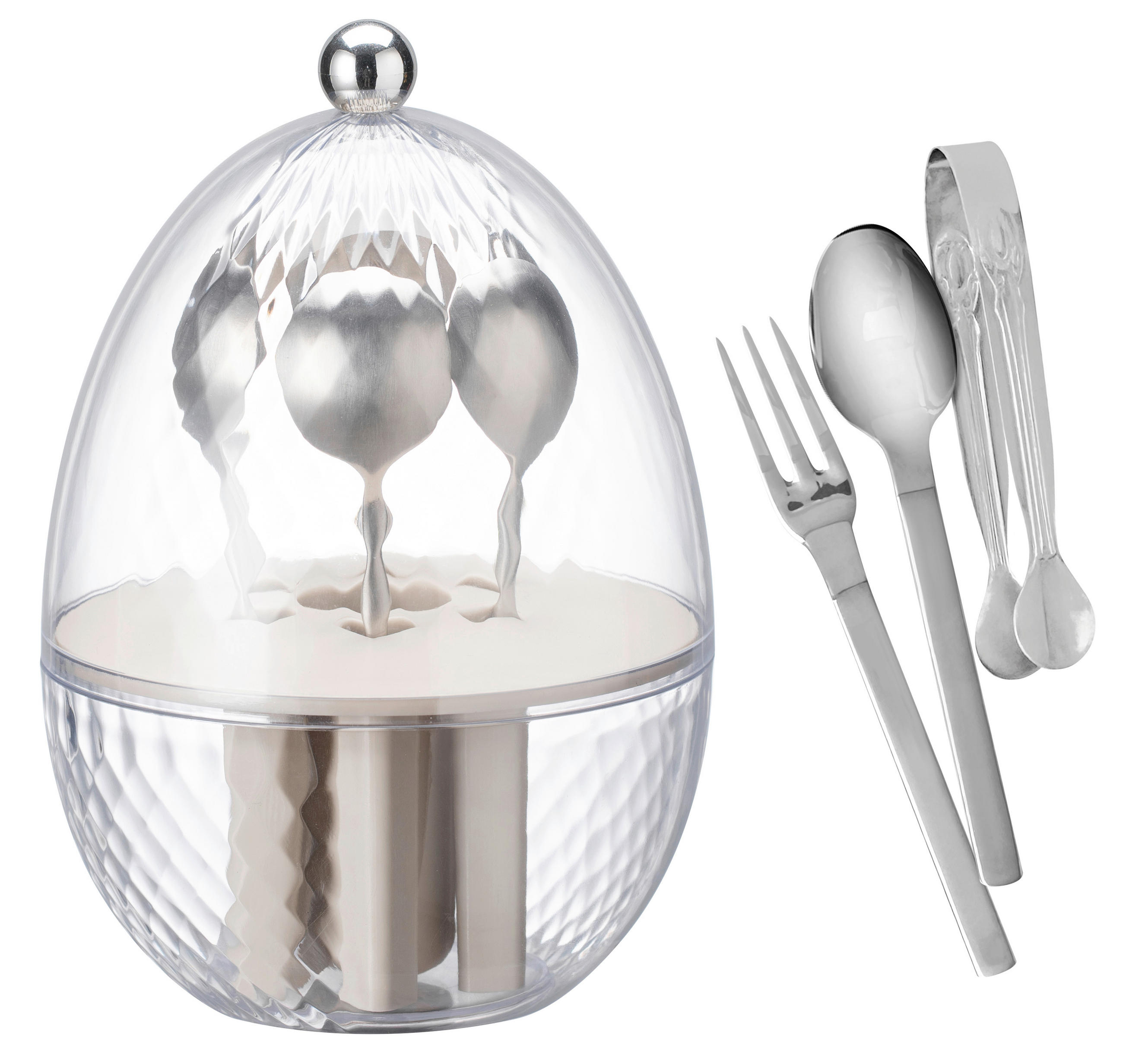 BESTECKSET SCHÄFER 13-teilig  - Silberfarben, Basics, Metall (12/12/17,5cm)