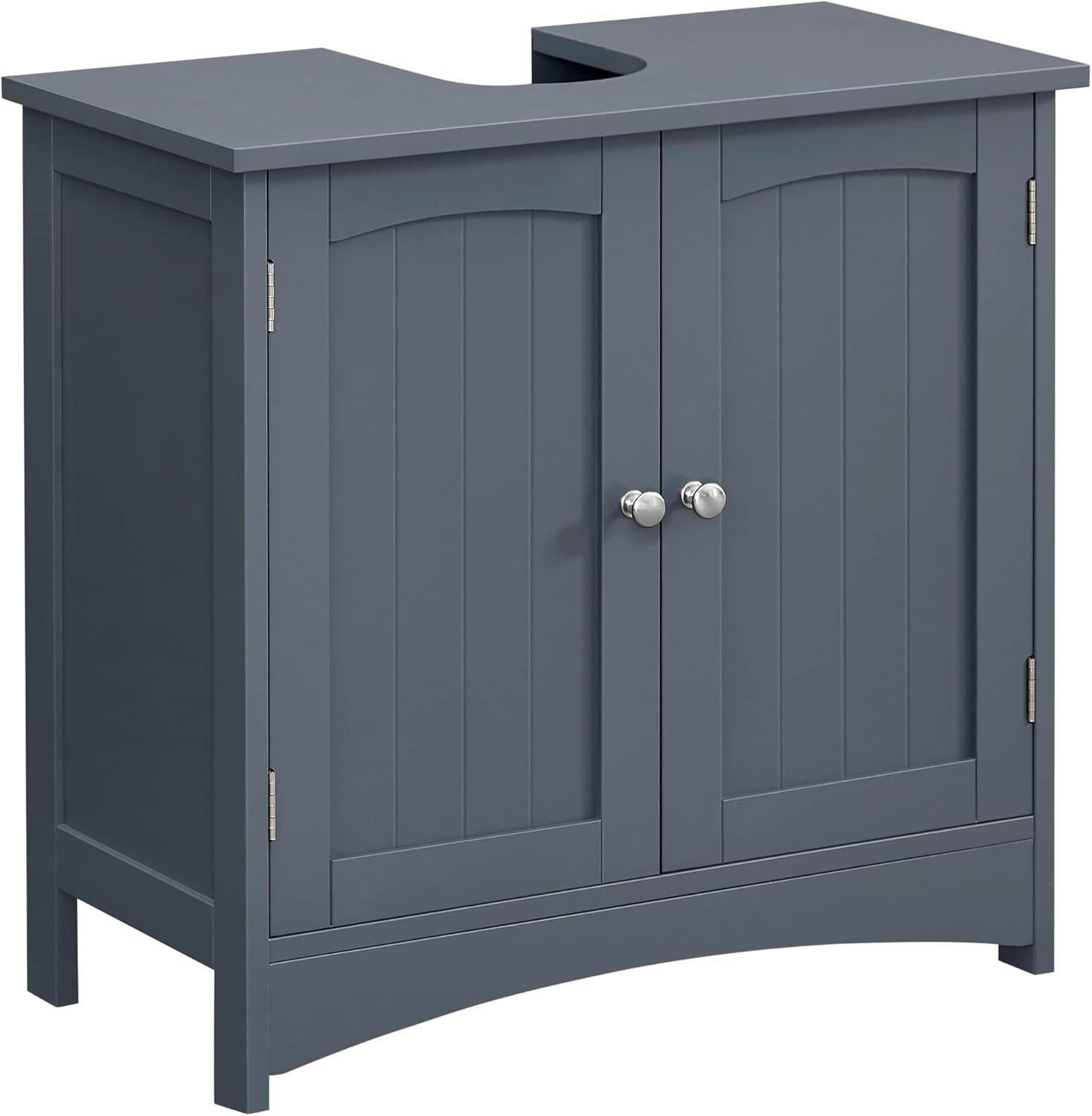 WASCHBECKENUNTERSCHRANK 60/60/30 cm  - Silberfarben/Grau, MODERN, Holzwerkstoff/Metall (60/60/30cm) - MID.YOU