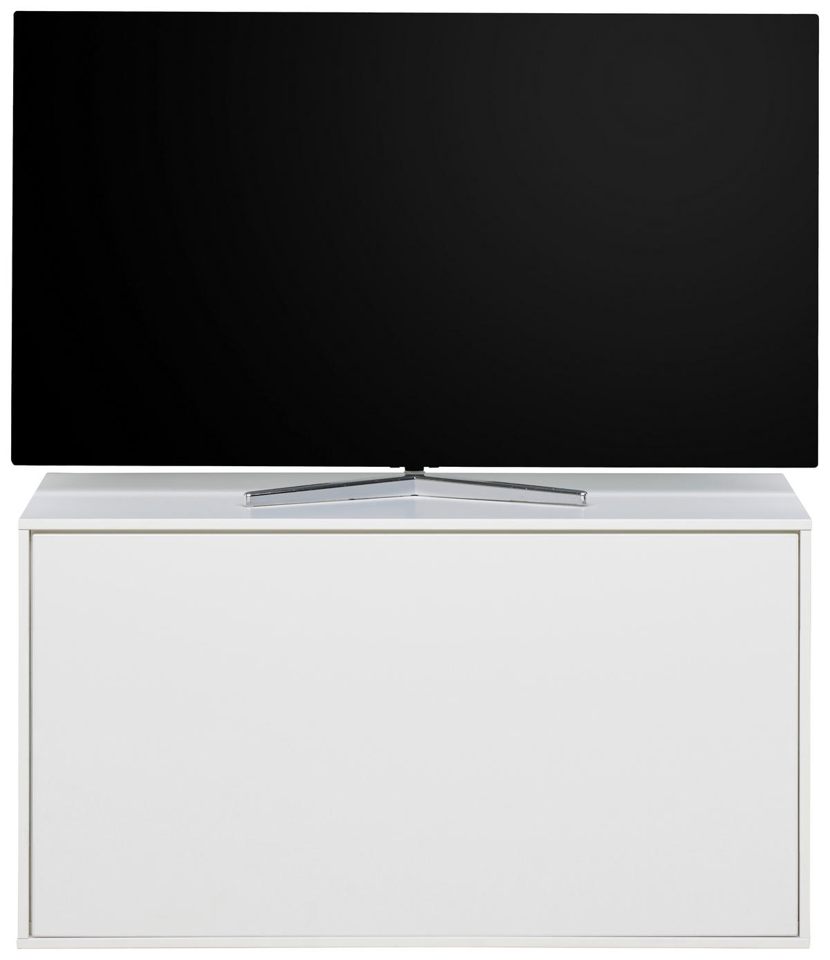 TV-ELEMENT 90,9/52/40 cm Weiß  90,9/52/40 cm  - Weiß, Design, Holzwerkstoff (90,9/52/40cm) - home24