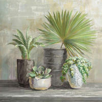 MALBA NA PLÁTNĚ, zátiší, květiny, 55/55 cm  - vícebarevná, Basics, dřevo/papír (55/55cm) - Euroart