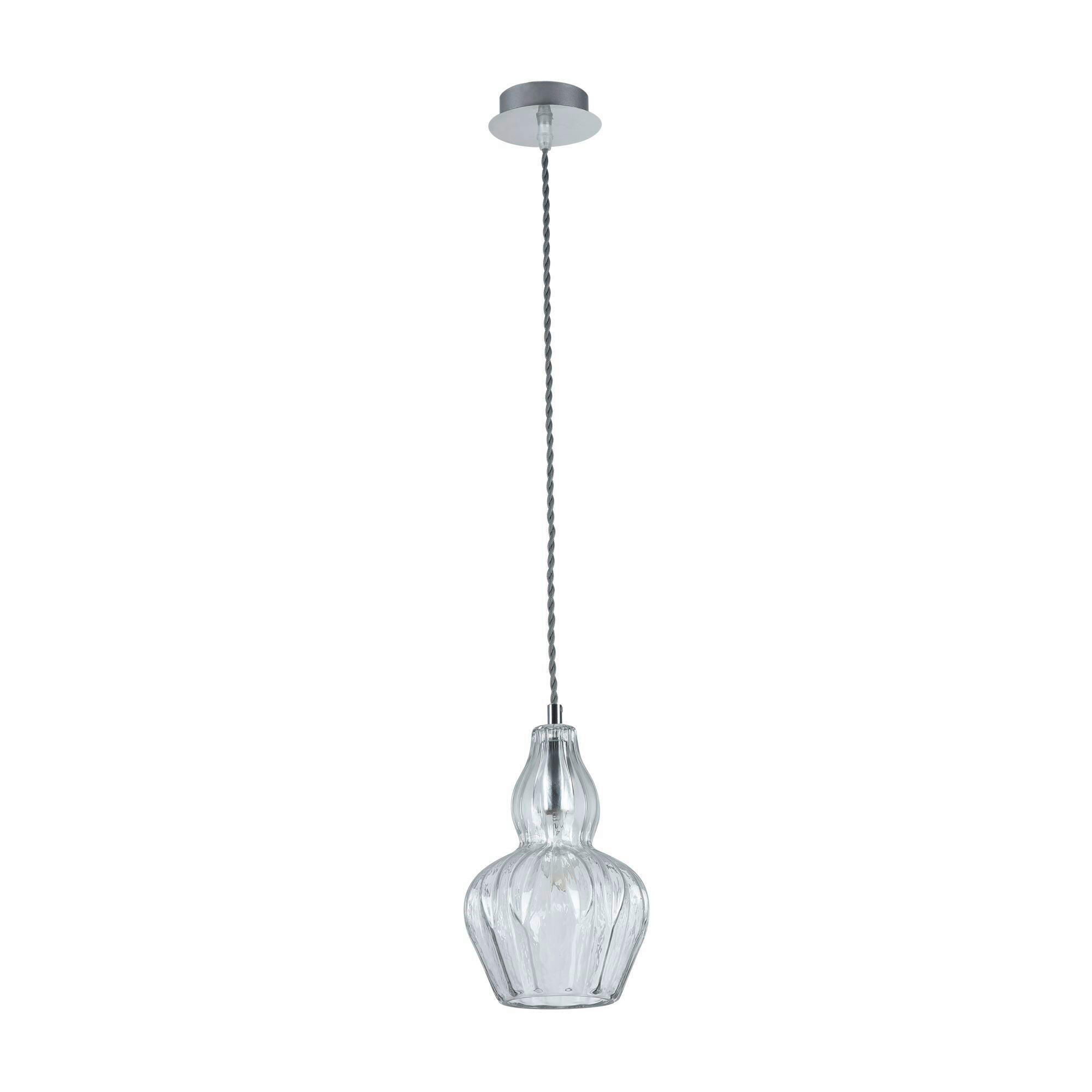 PENDELLEUCHTE 16/23 cm  - Transparent/Nickelfarben, Trend, Glas/Metall (16/23cm) - MAYTONI