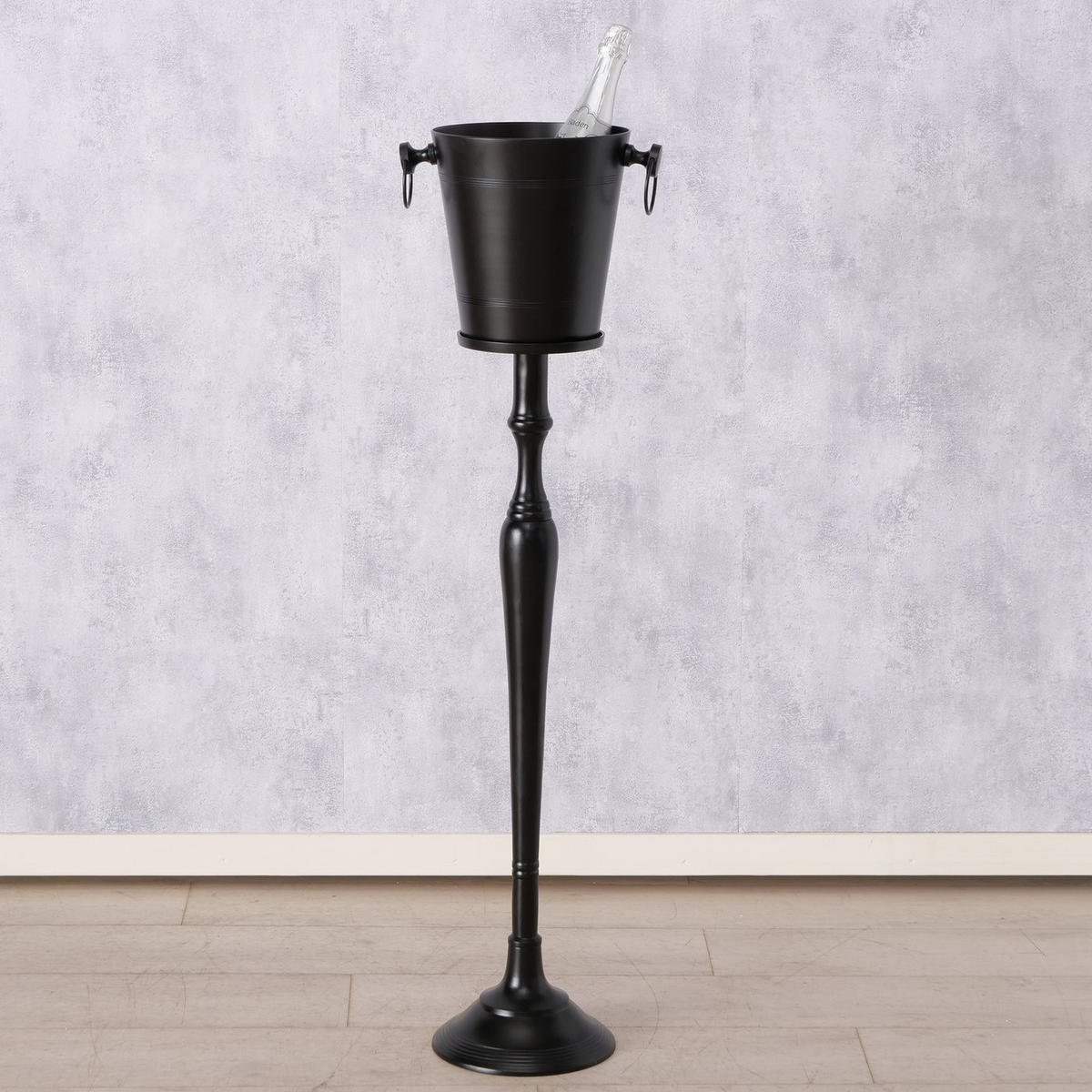 WEINKÜHLER - Schwarz, Design, Metall (108cm)