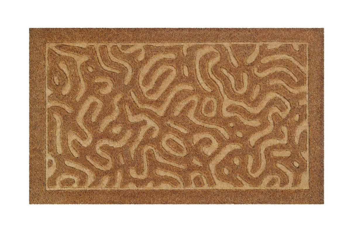 FUßMATTE 60/90 cm Desert Doodle  - Hellbraun, KONVENTIONELL, Kunststoff/Textil (60/90cm) - WECON HOME