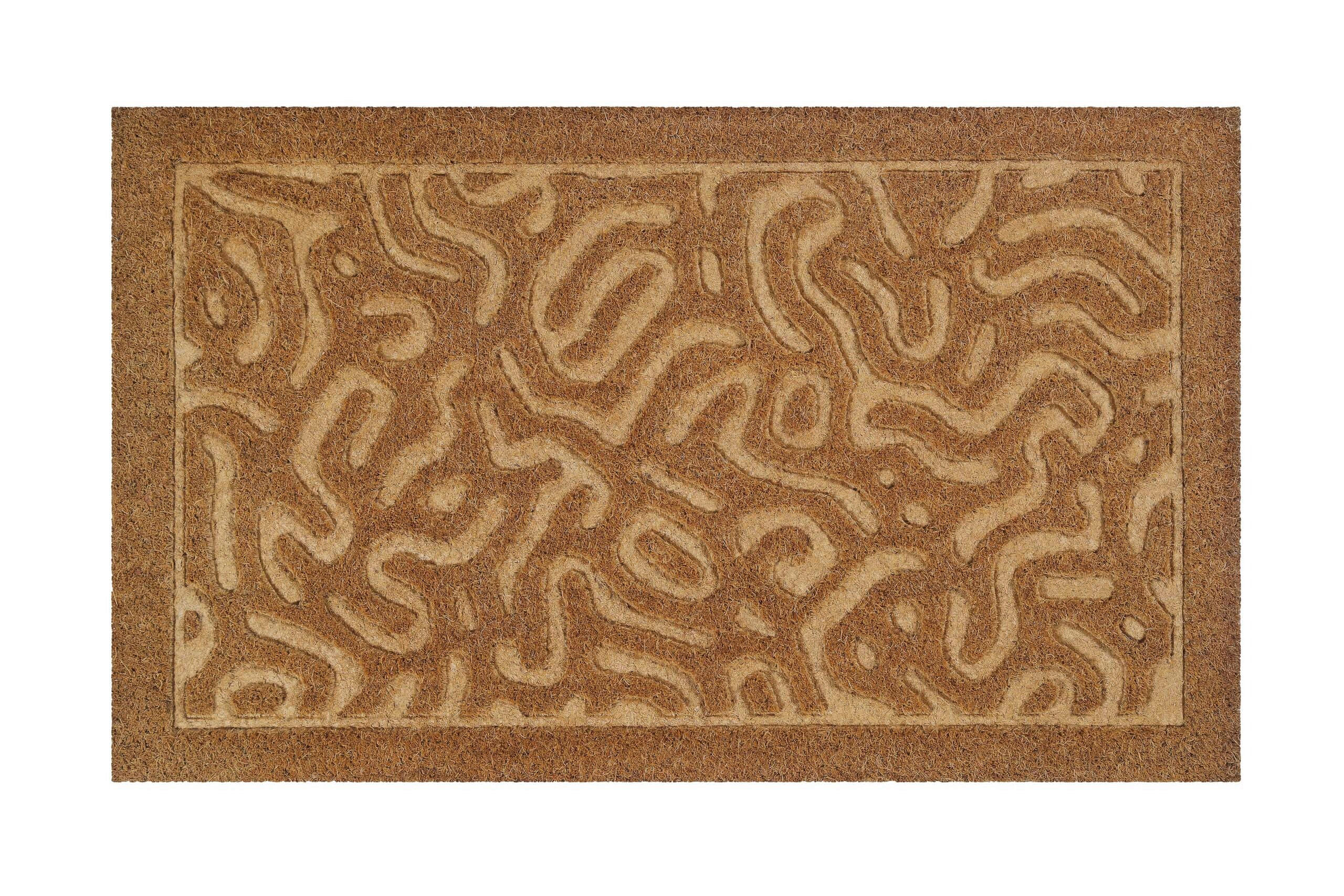 Wecon Home Fussmatte Desert Doodle Hellbraun 45x75 cm