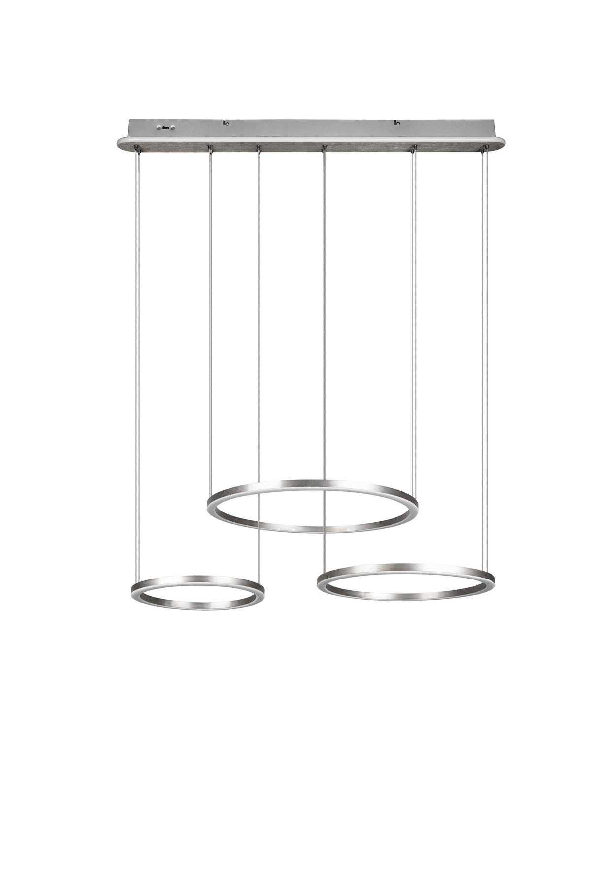 LED SVJETILJKA VISEĆA   90/150/50 cm     Morrison  - boje nikla, Design, metal (90/150/50cm)
