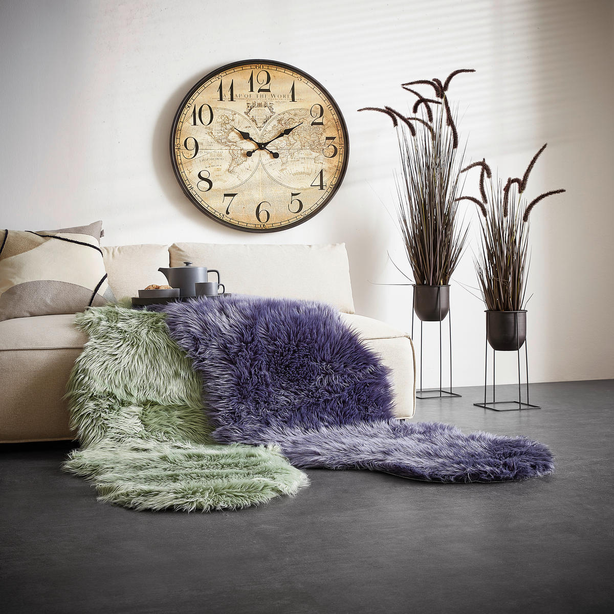 ZIDNI SAT  80 cm        - višebojna, Osnovno, papir/drvo (80cm) - Ambia Home