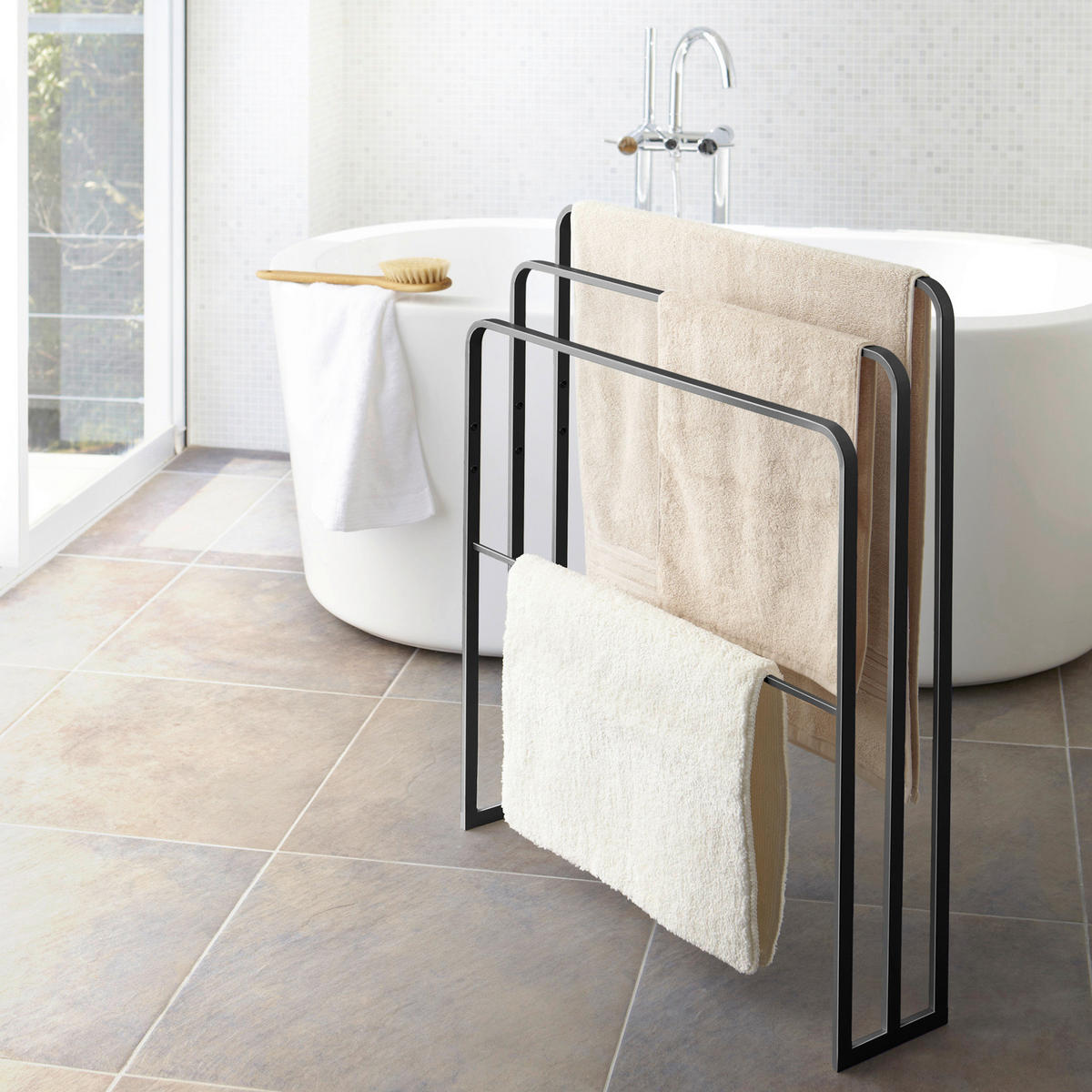 UNIVERSALABLAGE  - Schwarz, Basics, Metall (70/14/81cm)