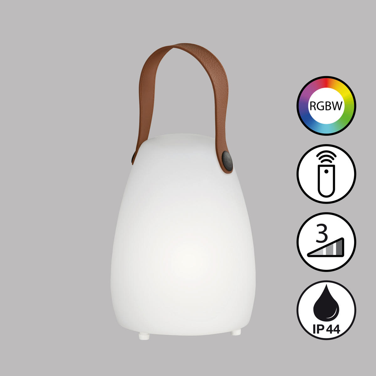 AKKU-TISCHLEUCHTE 12/16 cm  - Weiß, KONVENTIONELL, Kunststoff (12/16cm)