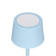 AKKU-TISCHLEUCHTE 9/22 cm  - Hellblau, Basics, Metall (9/22cm) - Novel