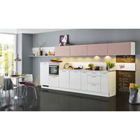 EINBAUKÜCHE   - Rosa/Weiß, Design, Holzwerkstoff/Kunststoff - Dieter Knoll