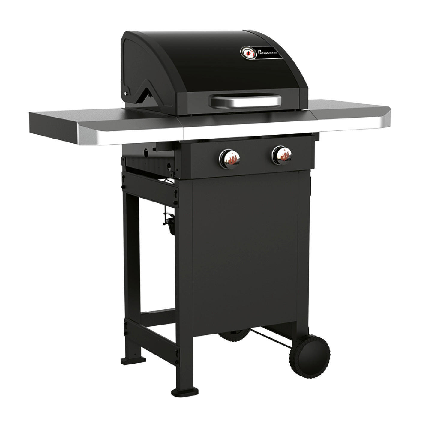 GASGRILL  Schwarz  - Schwarz, Basics, Metall (120/53/120cm) - Landmann