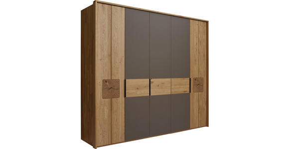 DREHTÜRENSCHRANK in Eichefarben - Eichefarben/Braun, Natur, Holz/Holzwerkstoff (251,9/223,3/62cm) - Valnatura