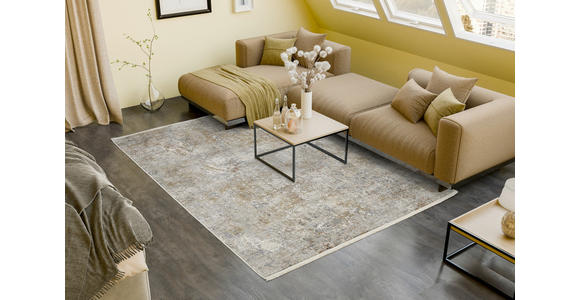 WEBTEPPICH 67/130 cm Vandoria Braun, Grau, Beige rechteckig  - Beige/Braun, Basics, Textil (67/130cm) - Dieter Knoll