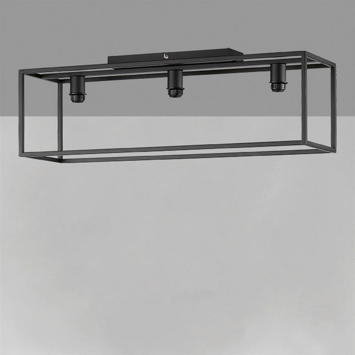 TAKLAMPA Modular S 70/20/22,5 cm  - svart, Basics, metall (70/20/22,5cm) - Fischer & Honsel