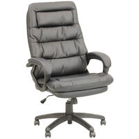 KANCELÁRSKE KRESLO, vzhľad kože, čierna - čierna, Modern, textil/plast (67/113-122.5/78cm) - MID.YOU