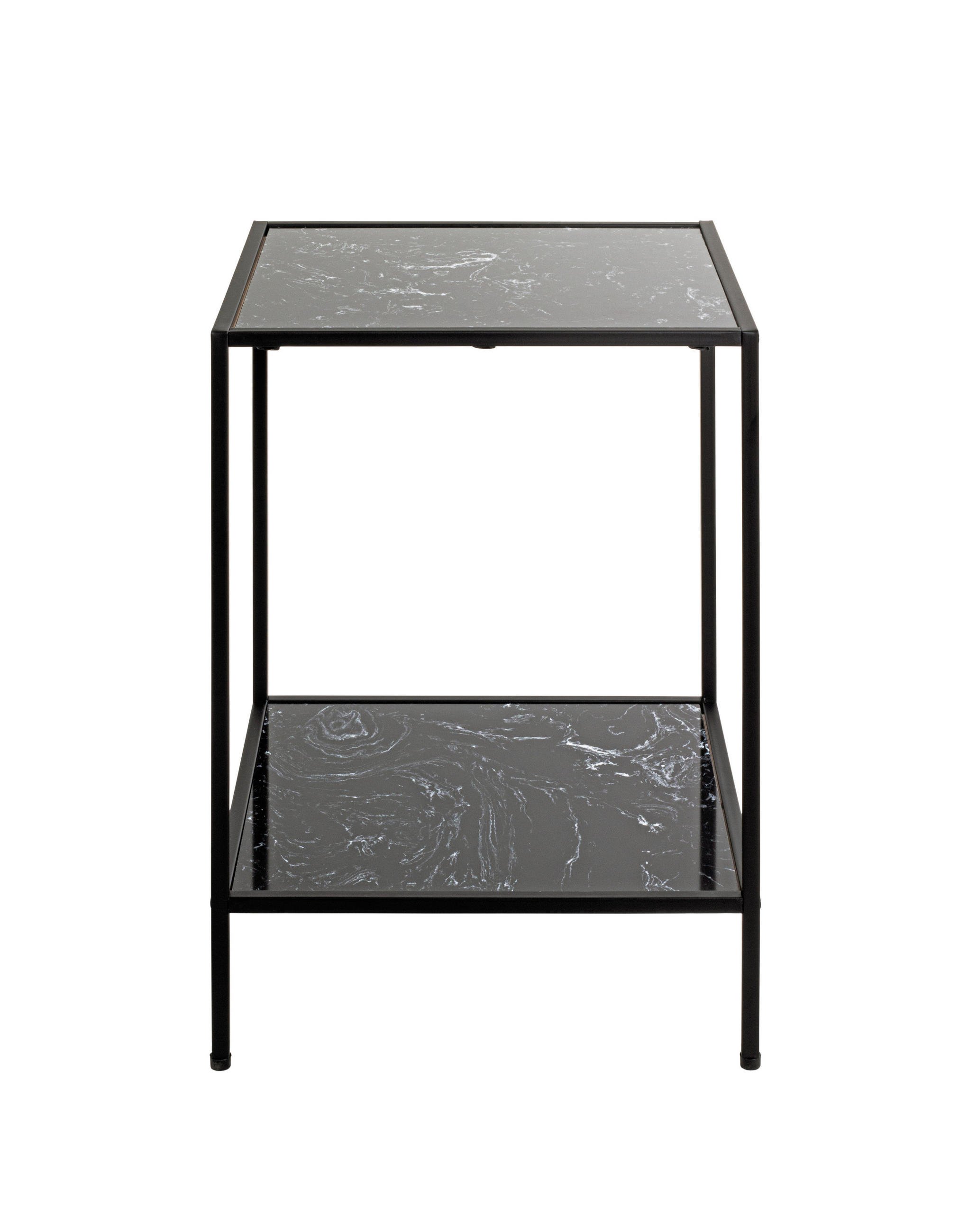 BEISTELLTISCH in Metall, Holzwerkstoff 40/40/60 cm  - Schwarz, Trend, Holzwerkstoff/Metall (40/40/60cm)