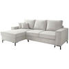 ECKSOFA in Mikrofaser Beige  - Beige/Schwarz, MODERN, Textil/Metall (150/240cm) - Livetastic