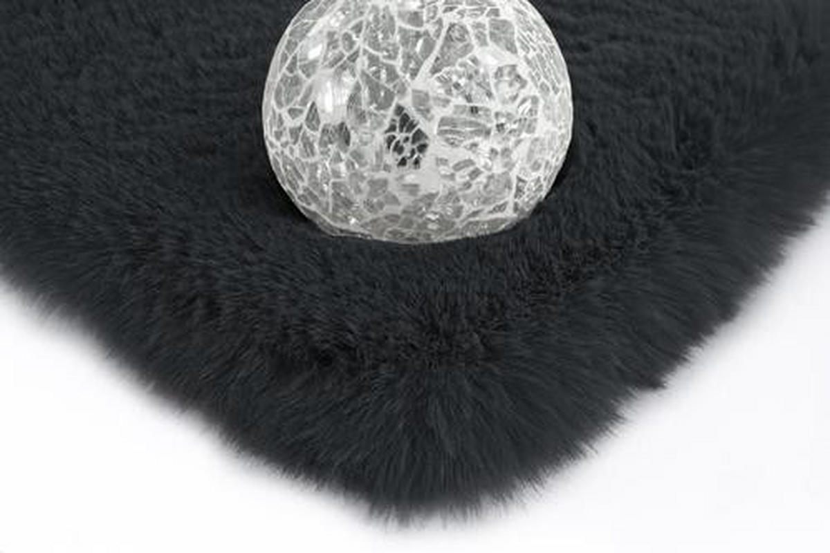 KOBEREC S VYSOKÝM VLASEM, 120/170 cm, antracitová - antracitová, Trend, textil (120/170cm)