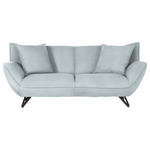 3-SITZER-SOFA in Feincord Mintgrün  - Schwarz/Mintgrün, Design, Textil/Metall (203/90/95cm) - Carryhome