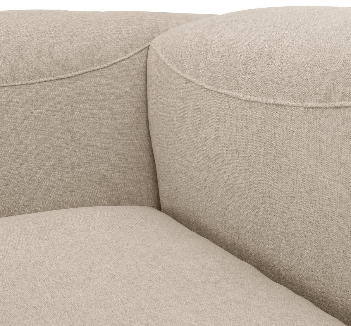 RÉCAMIERE Creme Flachgewebe  - Creme, Design, Kunststoff/Textil (160/73/100cm) - Max Winzer