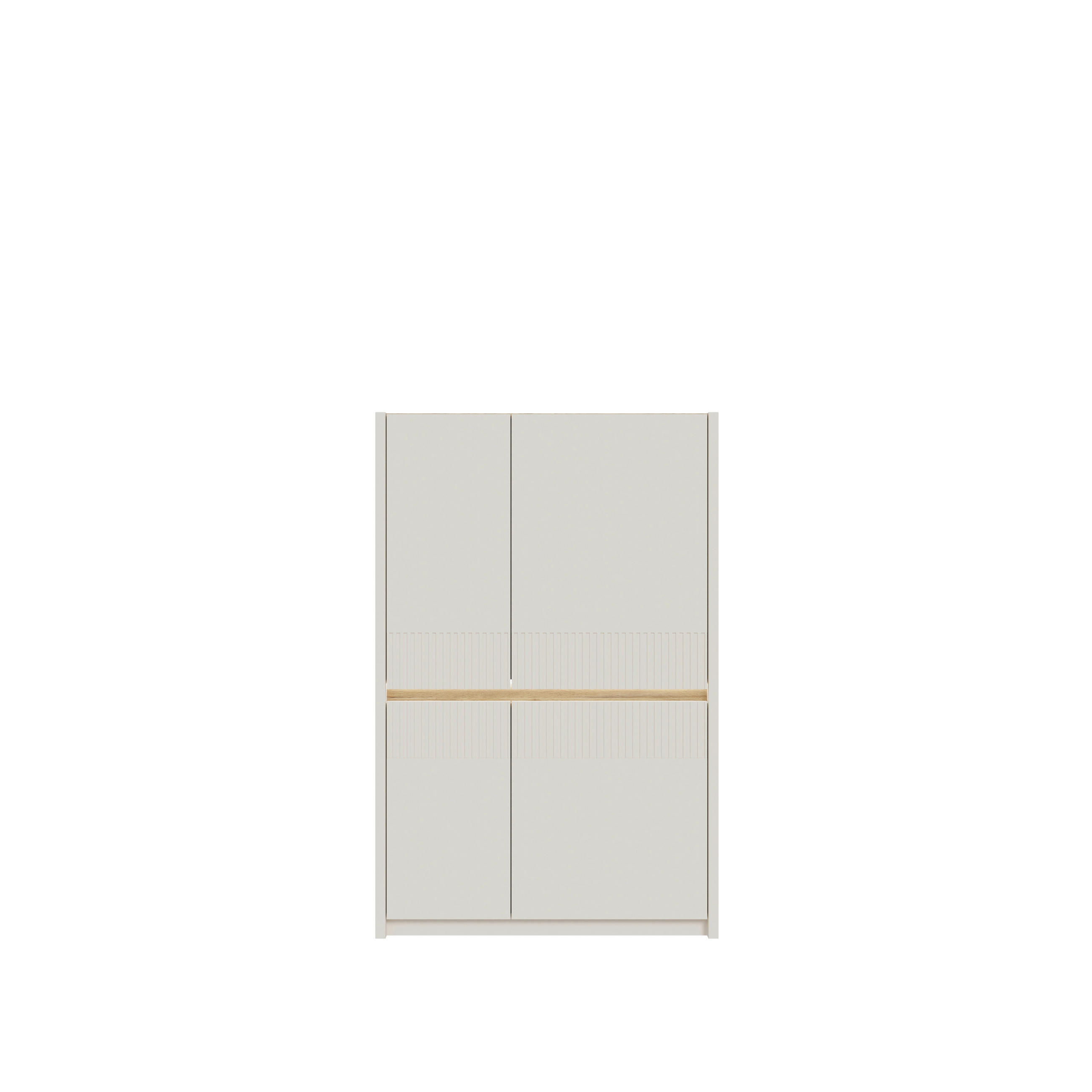 VITRINA   - boje hrasta/boje pijeska, Design, drvni materijal/plastika (95,3/146,7cm)