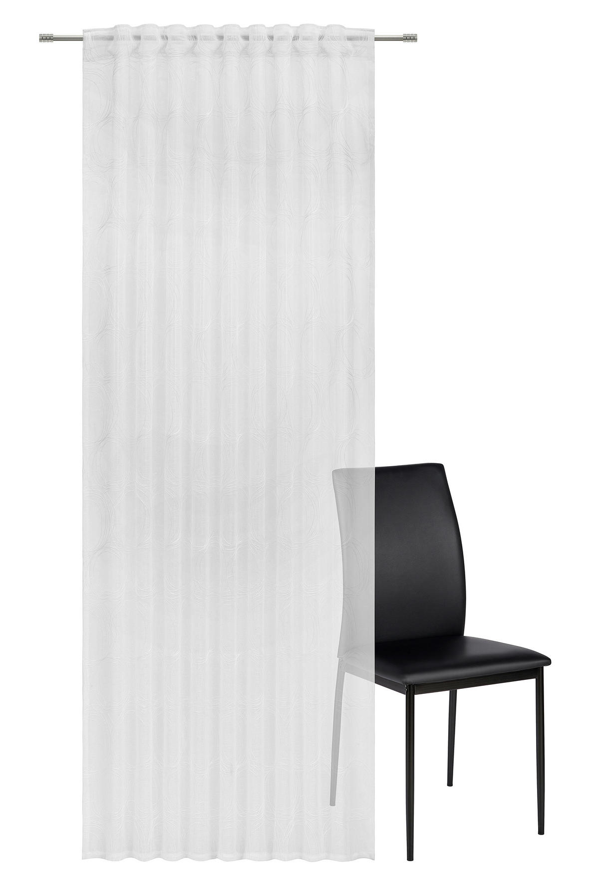 FERTIGVORHANG  halbtransparent  140/245 cm  2 Stück  - Weiß, Basics, Textil (140/245cm) - Esposa