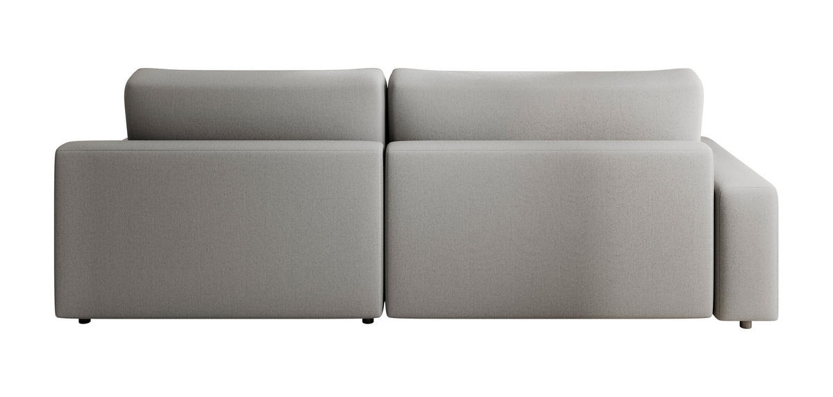 ECKSCHLAFSOFA CHALLANGE  mit Schlafen auf Sitzhöhe, Rücken echt, Armteil links, Armteil rechts Struktur Graphitfarben  - Schwarz/Graphitfarben, MODERN, Kunststoff/Textil (246/168cm) - Trendmanufaktur