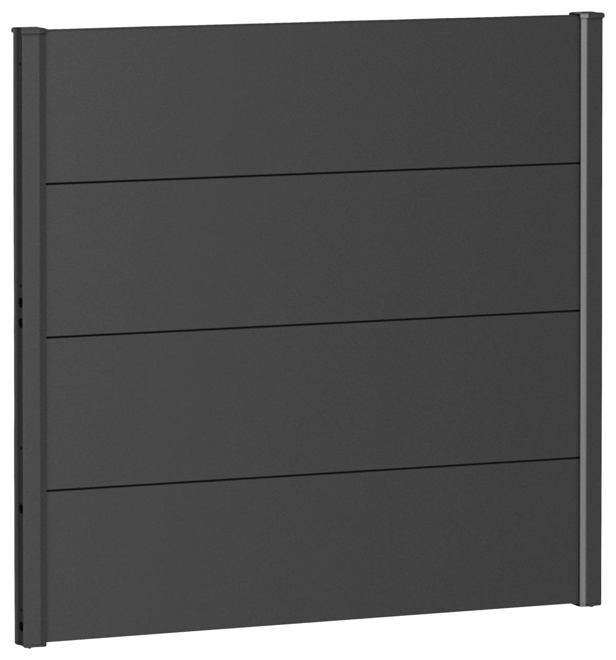 SICHTSCHUTZ - Dunkelgrau, Basics, Metall (96/91/4,4cm) - Biohort