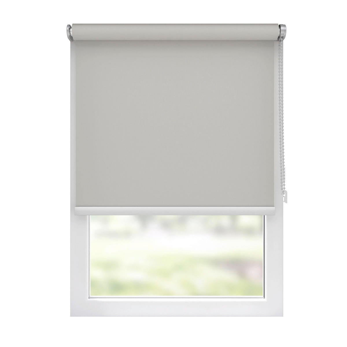 VERDUNKELUNGSROLLO  - Hellgrau, Basics, Textil (150/190cm)