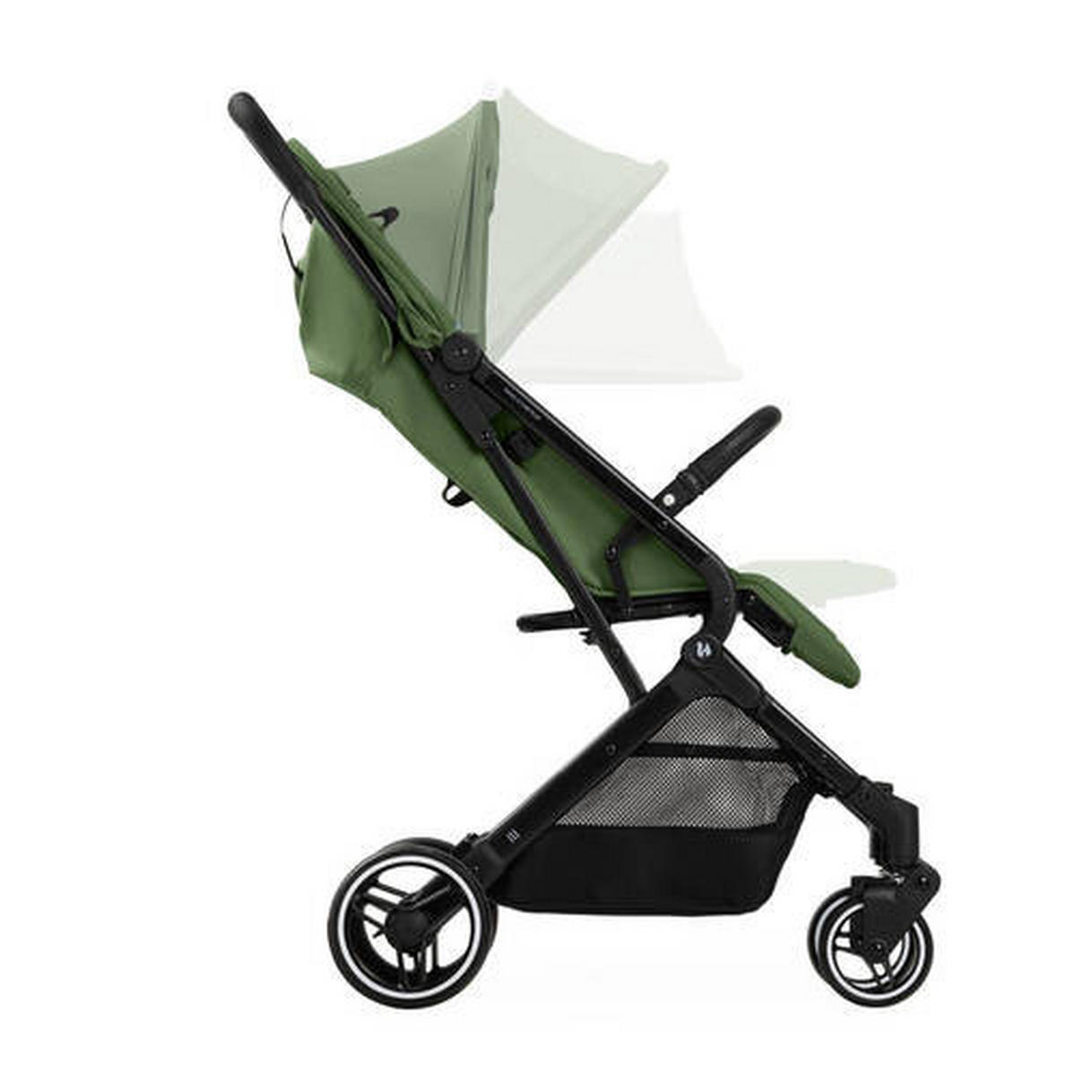 BUGGY TRAVEL N CARE PLUS  - Schwarz/Grün, Basics, Textil/Metall (81/51,5/105cm) - Hauck