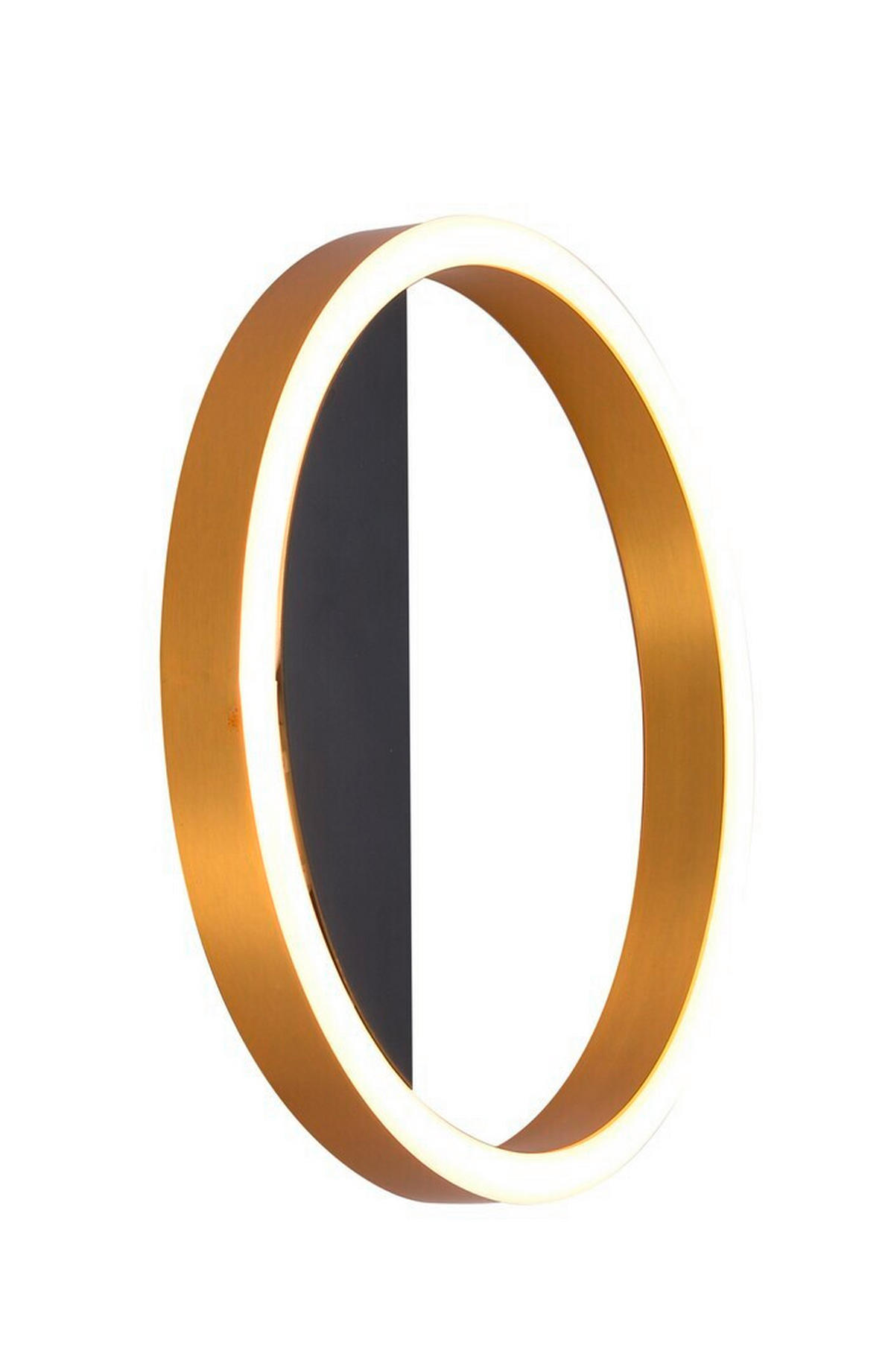 LED SVJETILJKA ZIDNA Thric  - zlatne boje/crna, Design, metal (25cm)