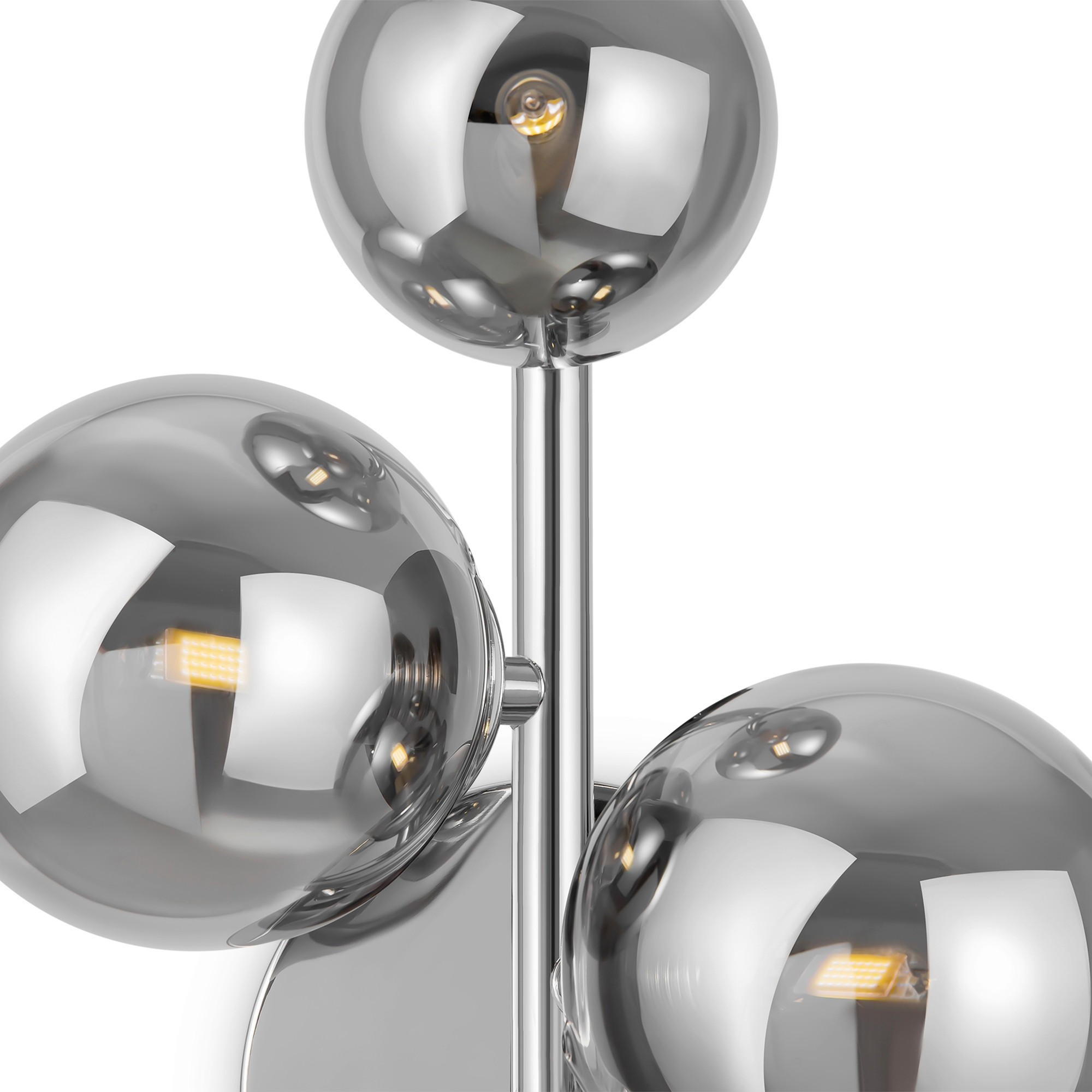 VÄGGLAMPA Modern   - kromfärg/grå, Trend, metall/glas (26/20/12cm) - MAYTONI