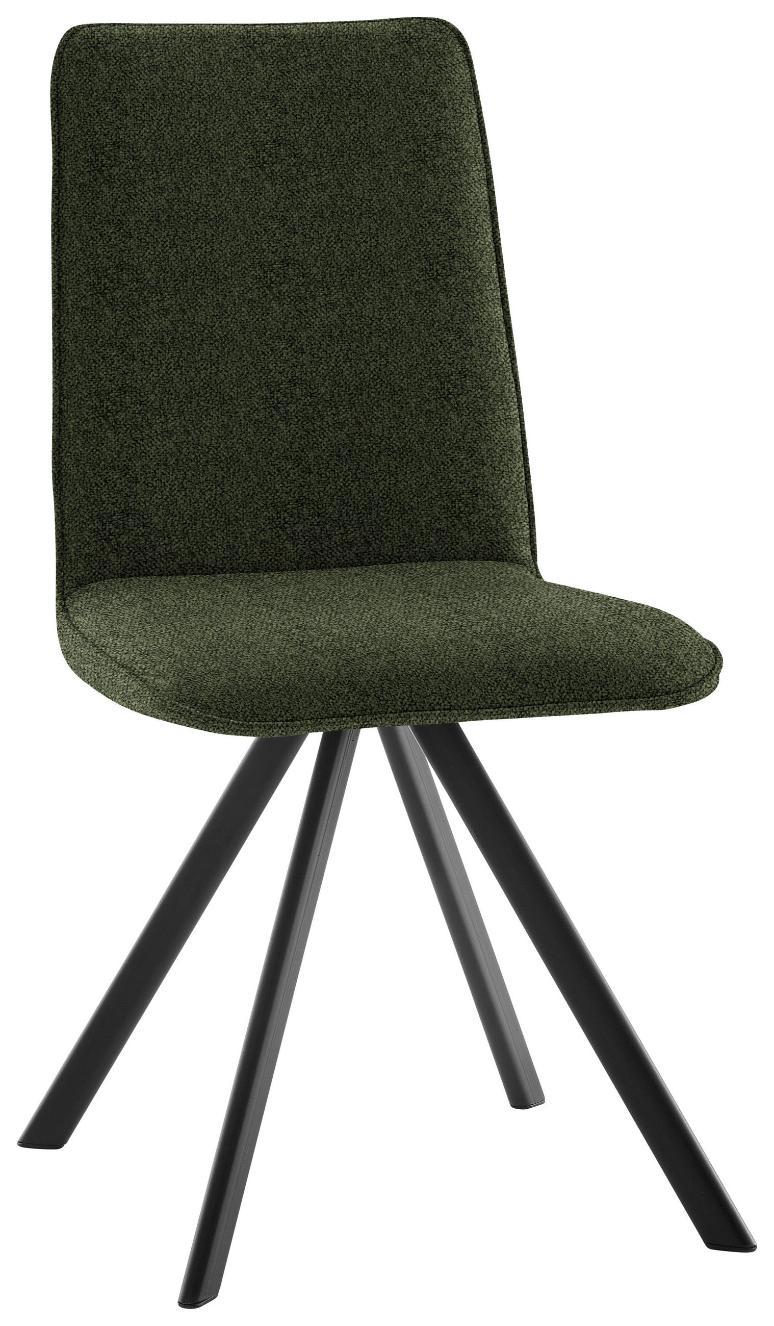 STUHL   Webstoff  Schwarz, Khaki  - Khaki/Schwarz, Design, Textil/Metall (47/92/60cm) - Cantus