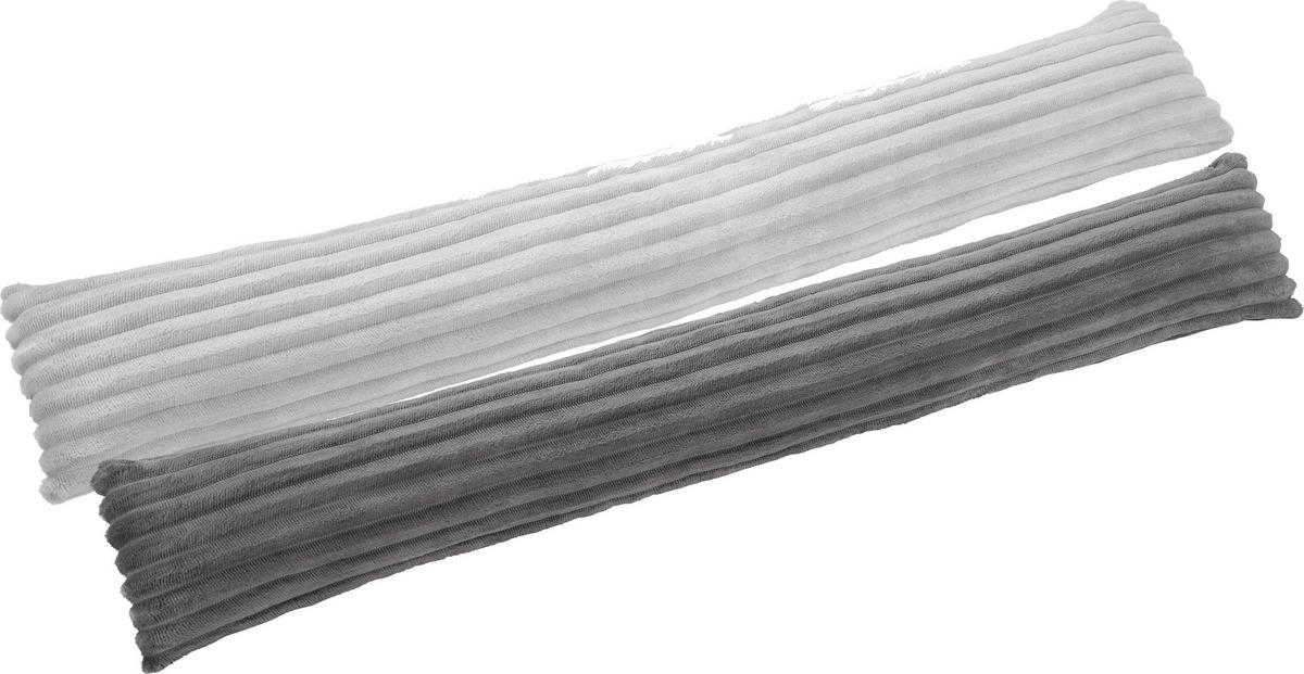 ZUGLUFTSTOPPER  15/95 cm   - Silberfarben, KONVENTIONELL, Textil (15/95cm) - X-Mas