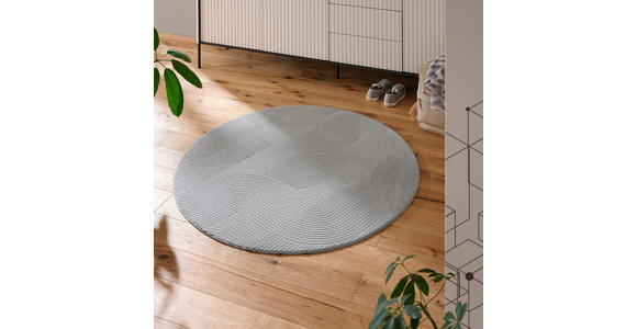 FLACHWEBETEPPICH 120 cm Laura Grau - Grau, Design, Textil (120cm) - Novel