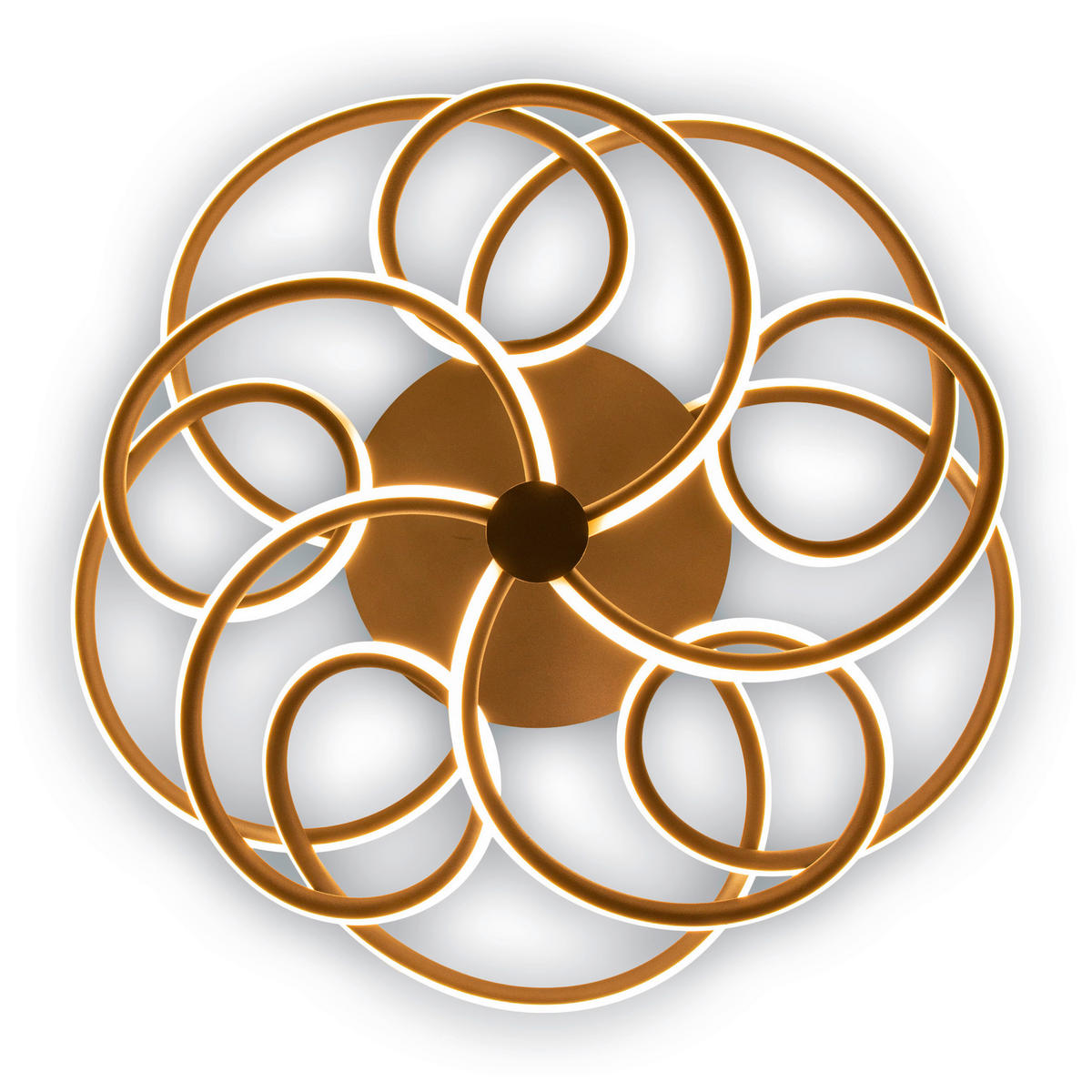 LED-DECKENLEUCHTE 57 cm cm  - Schwarz, Basics, Metall (57 cmcm) - Näve