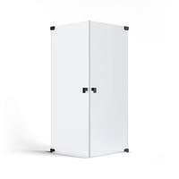 DUSCHKABINE 80/200/80 cm  in Schwarz  - Schwarz, MODERN, Glas/Metall (80/200/80cm) - Schöner Wohnen